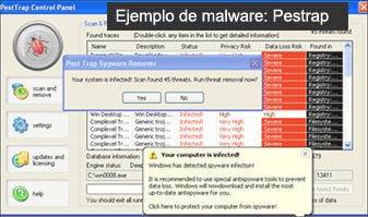 Malware en falsos programas de seguridad